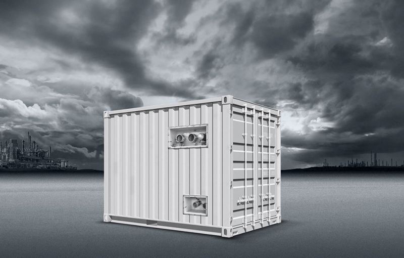 KOKS megavac container vacuum truck with filter separator